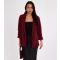 Women's Burgundy Glitter Ruched Blazer Quiz New Look