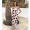 Women's Cream Rose Print Cowl Neck Midi Dress AX Paris New Look