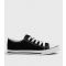 Women's Black Canvas Stripe Sole Trainers Vegan New Look