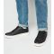 Men's Black Leather-Look Lace Up Trainers New Look