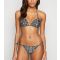 Women's Black Zebra Print Tie Side Bikini Bottoms New Look