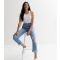 Women's Blue Ripped Straight Leg Jeans Urban Bliss New Look