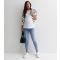 Women's Maternity Pale Blue Over Bump Lift & Shape Emilee Jeggings New Look
