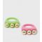 2 Pack Green and Pink Embellished Ring New Look