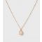 Gold Faux Stone Pendant Necklace New Look