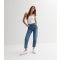 Women's Blue Waist Enhance Tori Mom Jeans New Look