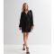 Women's Black Sequin V Neck Long Sleeve Belted Mini Wrap Dress Gini London New Look