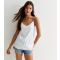 Women's White Sequin Strappy Cami Cutie London New Look