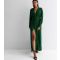 TFNC Dark Green Plunge Maxi Wrap Dress New Look