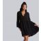 Women's Black Crinkle Frill Tiered Mini Dress South Beach New Look