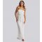 Women's White Crinkle Bandeau Beach Jumpsuit South Beach New Look