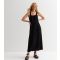 Women's Black Jersey Strappy Midi Dress ONLY New Look