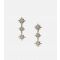 Freedom Gold Diamanté Triple Star Drop Earrings Freedom Jewellery New Look