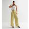 Women's Light Green Satin High Waist Paperbag Trousers Public Desire New Look
