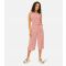 Women's Red Ditsy Floral Tie Waist Crop Jumpsuit Mela New Look