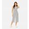 Women's White Animal Print Belted Crop Jumpsuit Mela New Look