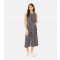 Women's Navy Spot Wide Leg Crop Jumpsuit Mela New Look