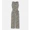 Mela Off White Leopard Print Belted Crop Jumpsuit New Look