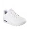 Women's White Wedge Uno Stand On Air Trainers Skechers New Look