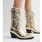Women's Gold Cowboy Boots Public Desire New Look