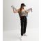 Women's Black Cuffed Parachute Cargo Trousers Urban Bliss New Look