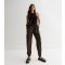 Women's Olive Cuffed Parachute Cargo Trousers Urban Bliss New Look