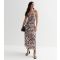 Women's Black Swirl Strappy Cami Midi Dress Influence New Look
