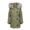 Olive Faux Fur Hooded Parka Jacket School KIDS ONLY New Look