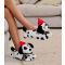 Loungeable Black Faux Fur Dalmation Slippers New Look