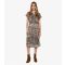 Women's Rust Patchwork Midi Dress Apricot New Look