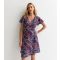 Women's Navy Animal-Print Dress Sunshine Soul New Look