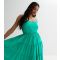 Sunshine Soul Green Strappy Tiered Midaxi Dress New Look