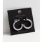 Silver Plated Hoop Earrings New Look