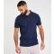 Men's Navy Pocket Logo Polo Shirt Threadbare New Look