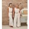 Women's Cream Fuzzy Vest Loungeable New Look