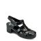 JUJU Black Chunky Jelly Heel Sandals New Look