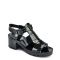 JUJU Black Chunky Jelly Block Heel Sandals New Look