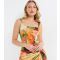 Women's Multicolouedr Tie Dye Satin Corset Top Quiz New Look