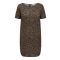 ONLY Curves Brown Leopard Print Tunic Midi Dress New Look