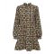 Women's Brown Check Print Long Sleeve Tiered Mini Dress ONLY New Look