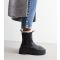 Women's Black Leather-Look Chunky Teddy Lined Chelsea Boots Public Desire New Look