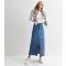 Women's Bliss Blue Denim Split Front Maxi Skirt Urban Bliss New Look