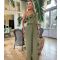 Women's Khaki Frill One Shoulder Jumpsuit AX Paris New Look