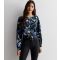 Women's Blue Floral Smock Top ONLY New Look