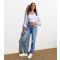 Women's Pale Blue Straight Fit Jeans ONLY New Look