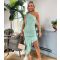 Women's Mint Green Ruched Frill Midi Dress AX Paris New Look