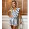 AX Paris Off White Belted Playsuit New Look