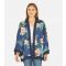 Women's Navy Floral Kimono Mela New Look