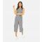 Women's Black Daisy Print Sleeveless Crop Jumpsuit Mela New Look