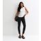 Women's Black Suedette Leggings Gini London New Look